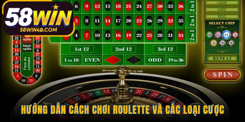 Cách chơi Roulette gồm Cược Trong và Cược Ngoài
