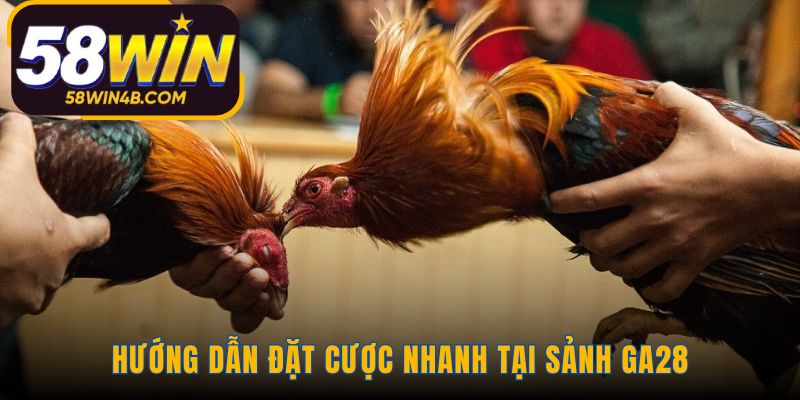 Quy trình đặt cược nhanh tại sảnh GA28 chỉ với ba bước